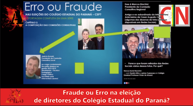 Erro ou Fraude Nas Eleições Para Diretores Do Colégio Estadual Do Paraná