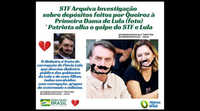 COLUNA DO CORINGA: STF ARQUIVA INVESTIGAÇÃO SOBRE DEPÓSITOS NA CONTA DE MICHELLE LULA
