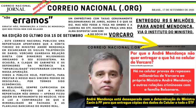 Correio Nacional "não erramos!"